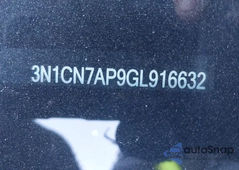 2016 Nissan Versa 1.6 S+ from USA, damaged, VIN 3N1CN7AP9GL916632